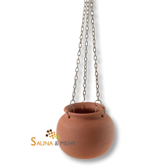 Aromatopf aus Terracotta für Infrarotkabine u. Sauna 