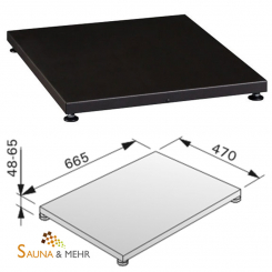 HARVIA Bodenplatte Schutzplatte Podest Fb. schwarz 