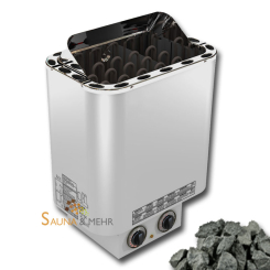 Finnischer Saunaofen 8 kW - integrierter Steuerung - incl. Saunasteine 