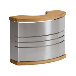 Harvia Saunaleuchte Steel - Saunalampe mit Metallblendschirm Edelstahl 