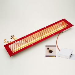 Infrarot Strahler-Set Easy Control mit Einbaustrahler IPx4 Fb. rot u. Regelung 