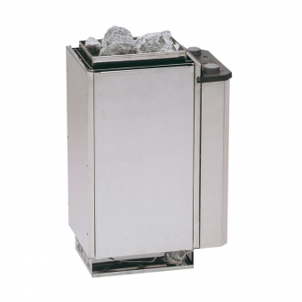 EOS Saunaofen Mini M3 W 3,0 kW mit integrierter Steuerung Chromstahl 