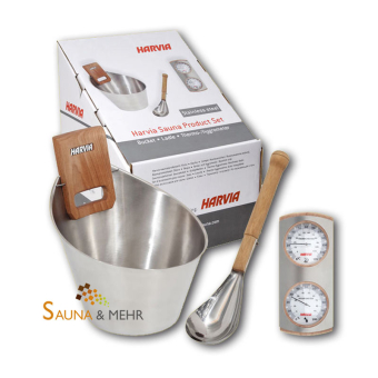 HARVIA Sauna Zubehör-Set Edelstahl 
