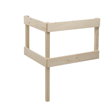 Ofenschutzgitter "Basic" 2-seitig für Eckmontage 