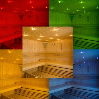 Farblicht Sternenhimmel mit 60 Lichtpunkten und Fernbedienung 