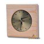 Sauna Hygro-/Thermometer Klimamesser in Holz 